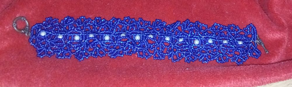 Браслети кружевні з чеського ..бісеру.