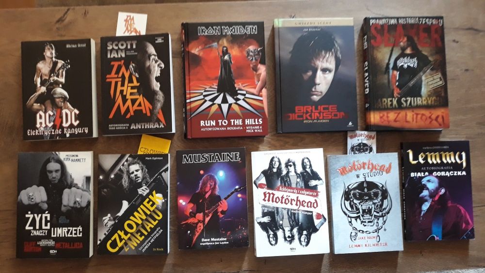 książki Lemmy Slayer Metallica Iron Maiden thrash heavy metal rock PRL