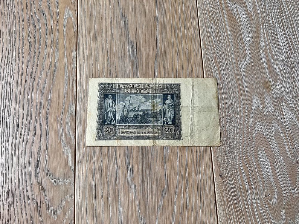 Banknot 20 złotych z 1940 roku