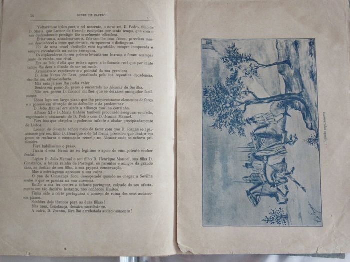 Ignez de Castro; romance historico. Illus. de Augusto Pina e V. de Fo