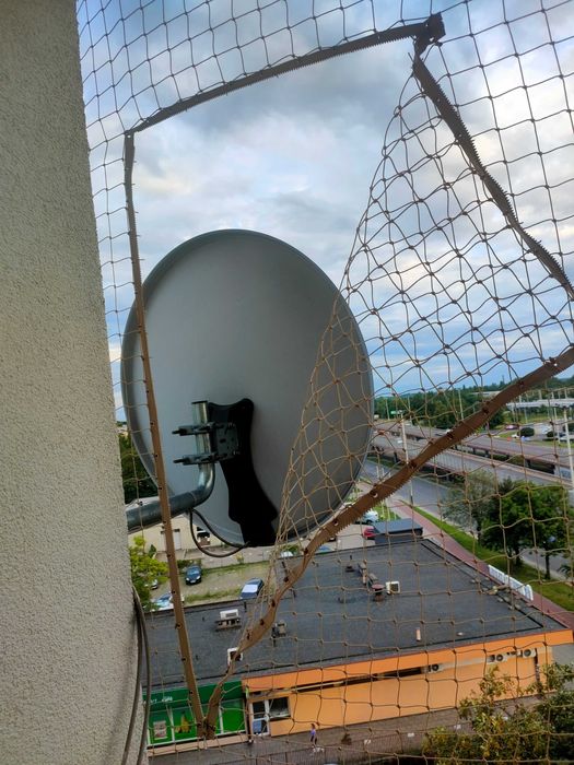 Siatka dla kota, siatka na balkon, taras, przed gołębiami, moskitiery