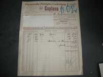Goplana - Poznańska Fabryka czekolady 1913 r - Rachunek