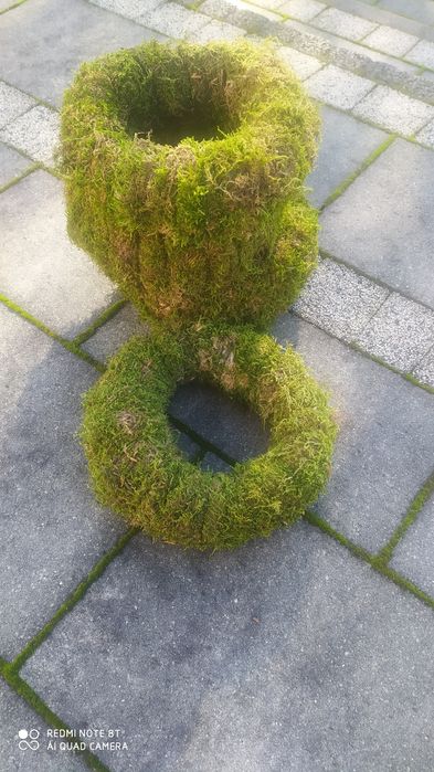 Naturalne wianki z mchu