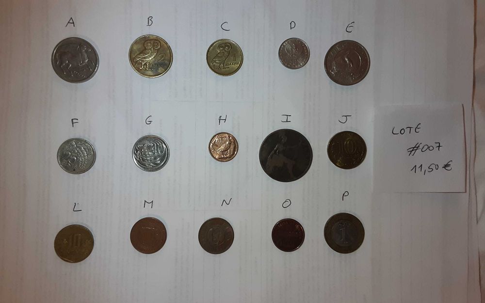 4 lotes de 15 moedas(b)