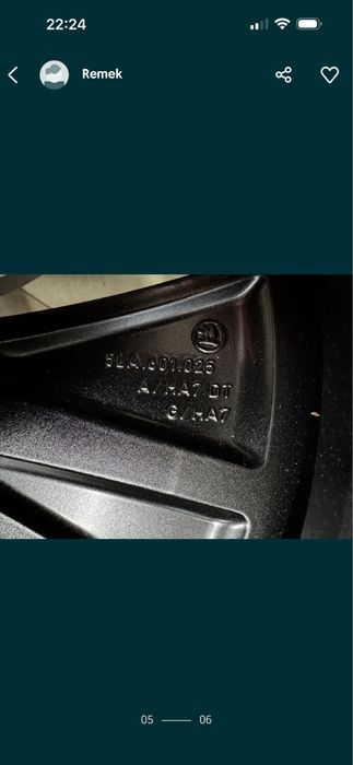 NOWE Felgi z oponami Skoda oryginał 19”