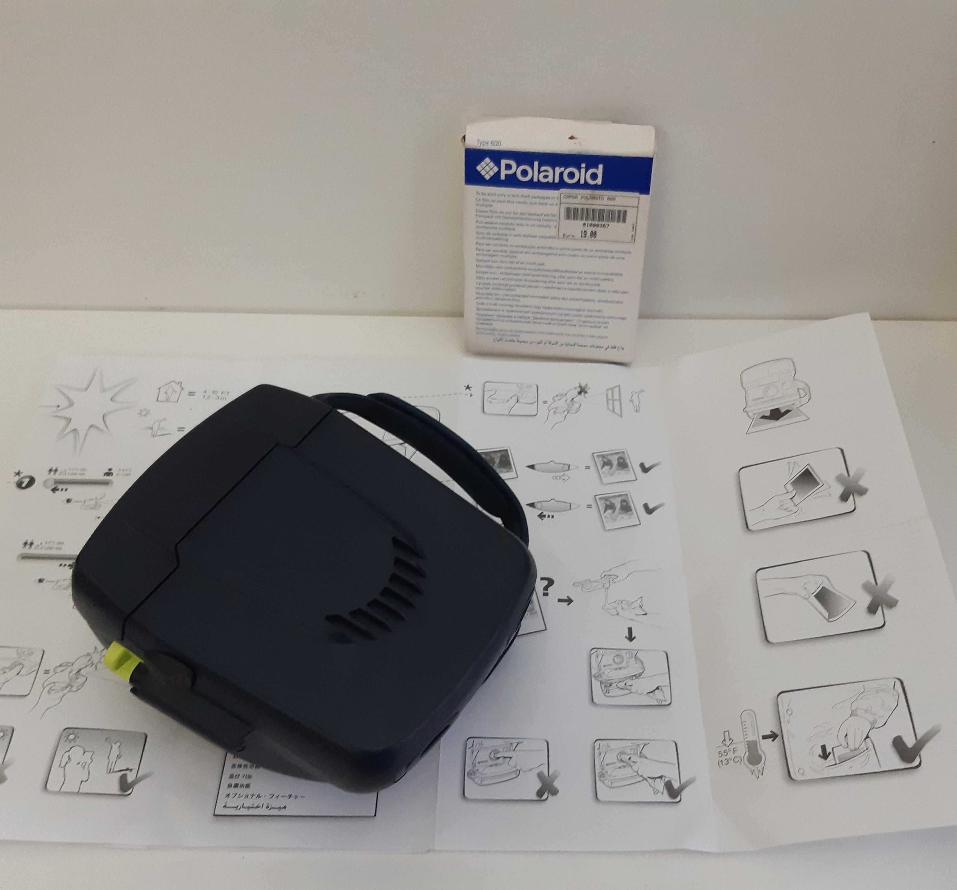 Máquina Fotográfica Instantânea Polaroid 600 Azul Funcional