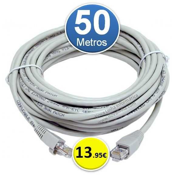 Cabos de Rede Rj45 | 10M | 15M | 20M | 30 | 50 Metros - 9 escolhas