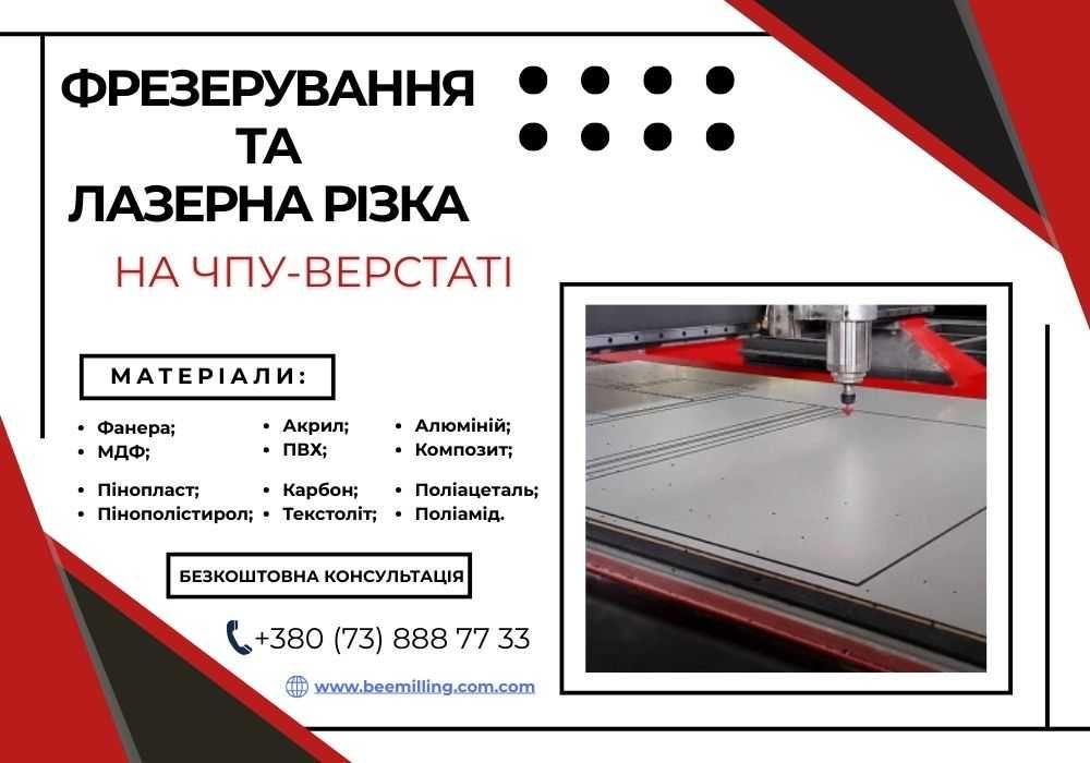 ЧПУ Фрезеровка. Фрезерування на ЧПК станках. 3D Фрезерування. ДЗВОНІТЬ