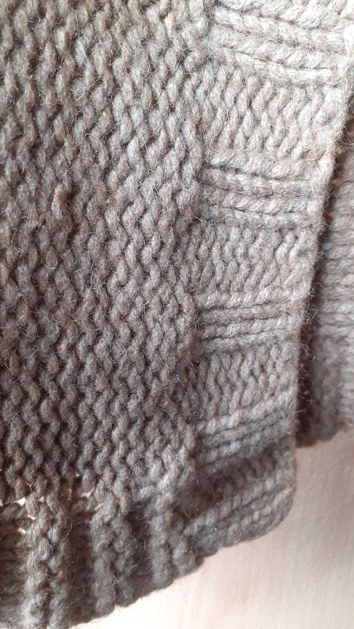 Colete lã camelo Massimo Dutti Camel hair & cashmere L
