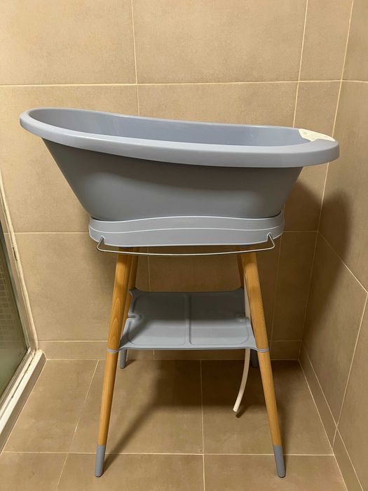 Conjunto de Banheira de Bebé Bebe Jou Led Sense Sky Blue