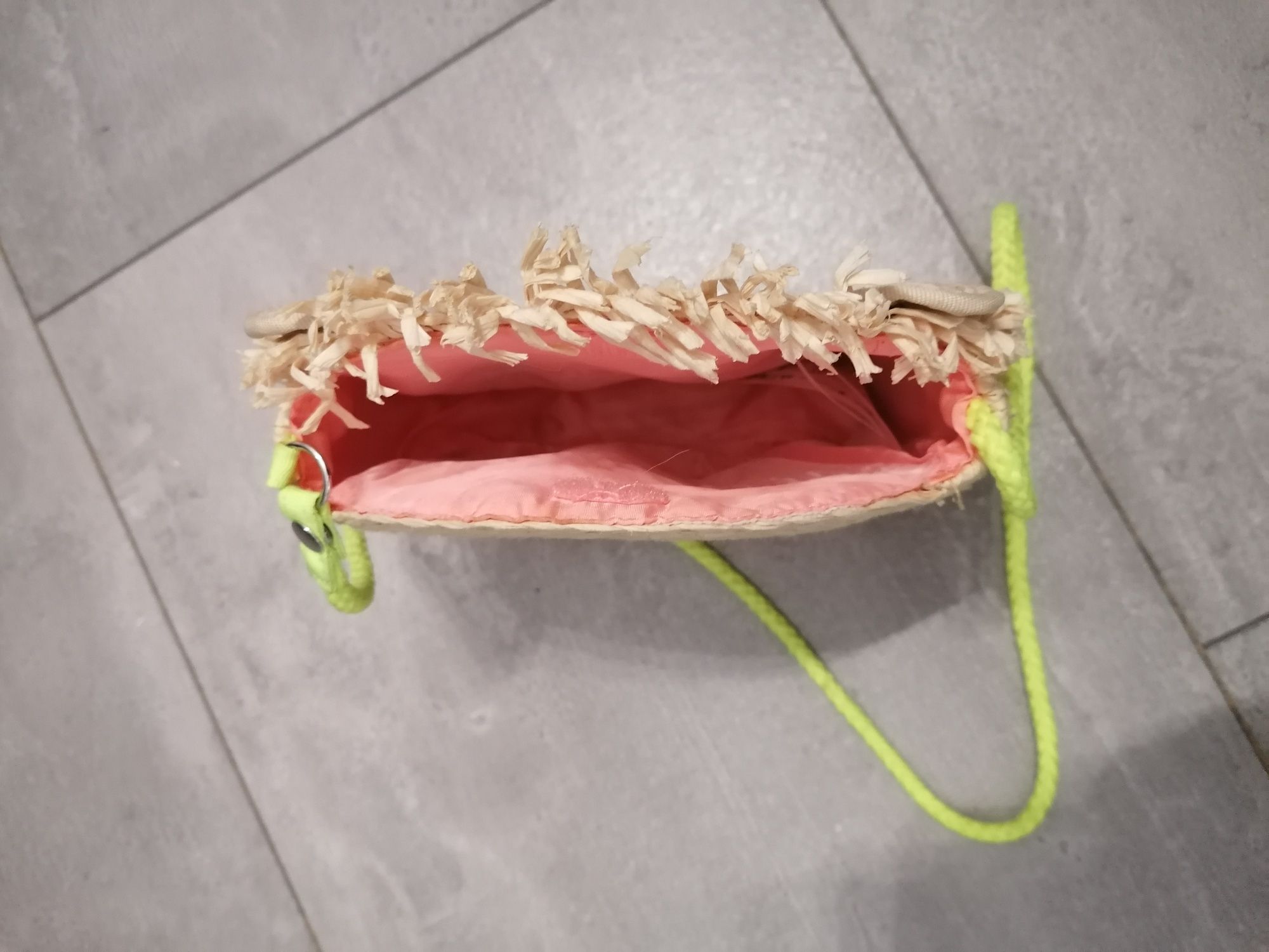 Torebka słomiana H&M kotek