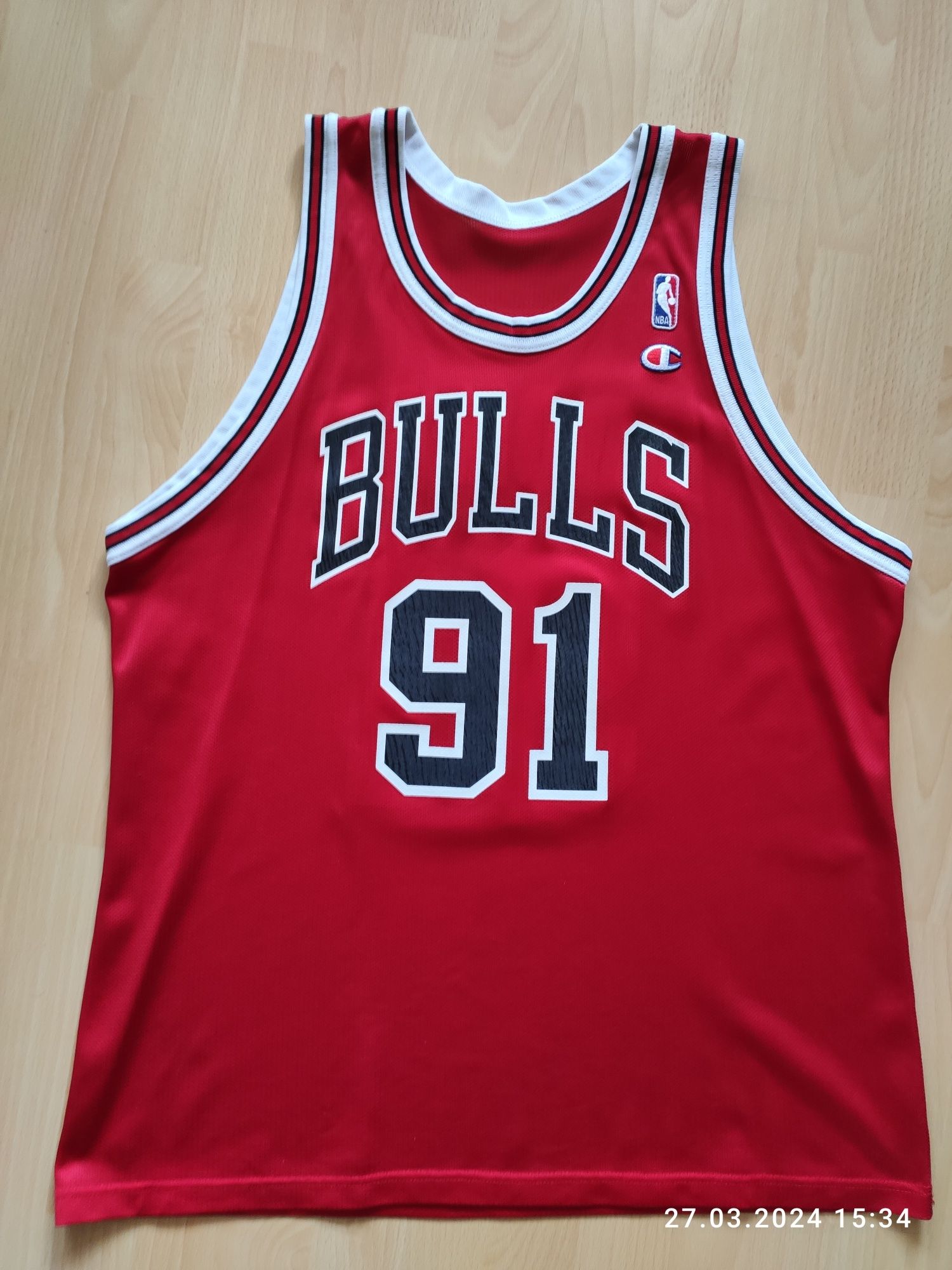 Champion jersey nba Dennis Rodman basketball