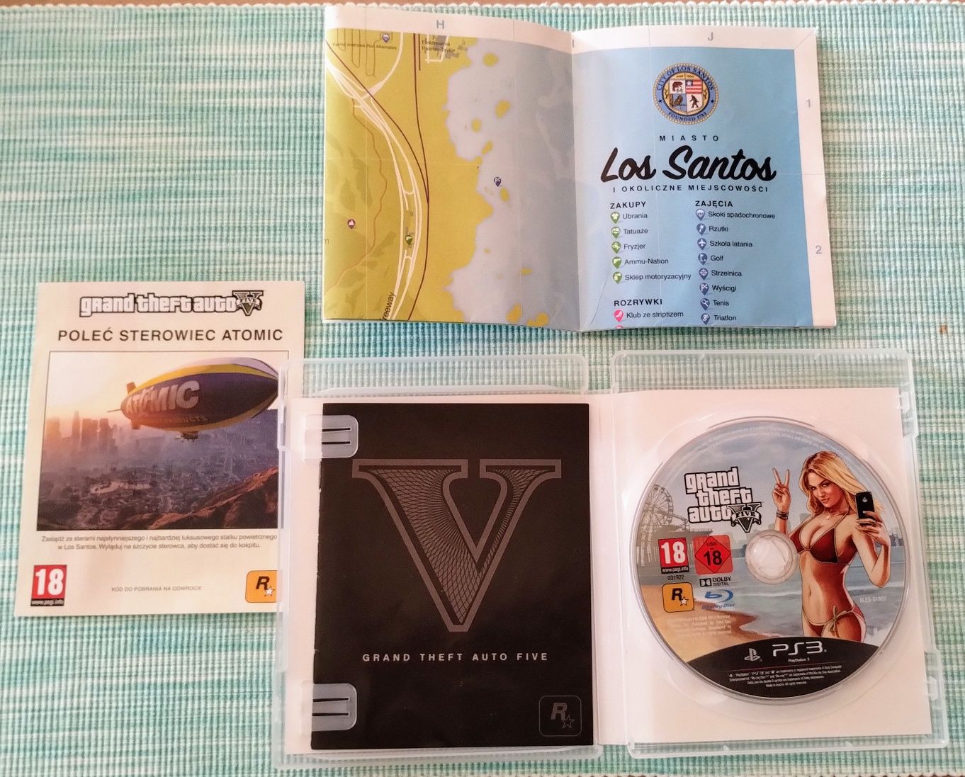 Gra GTA 5 PS3 PL Grand Theft Auto polska wersja + mapa