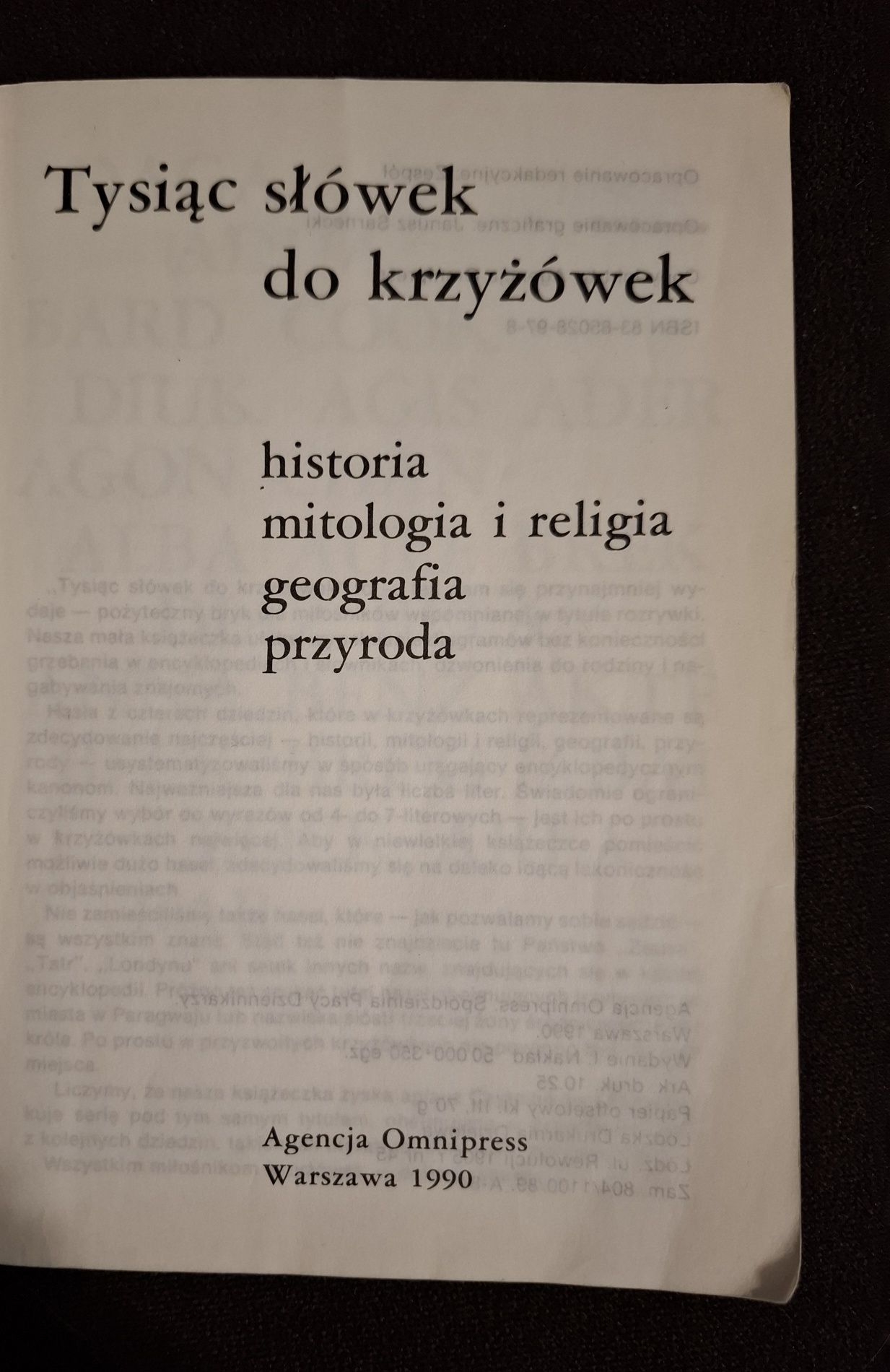1000 słówek do krzyżówek - zestaw 3 części