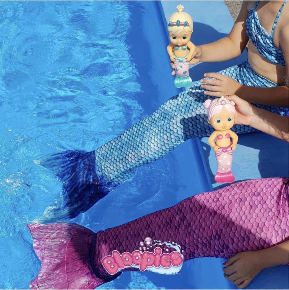 Кукла для купання Русалочка , змінює колір у воді Блакитна