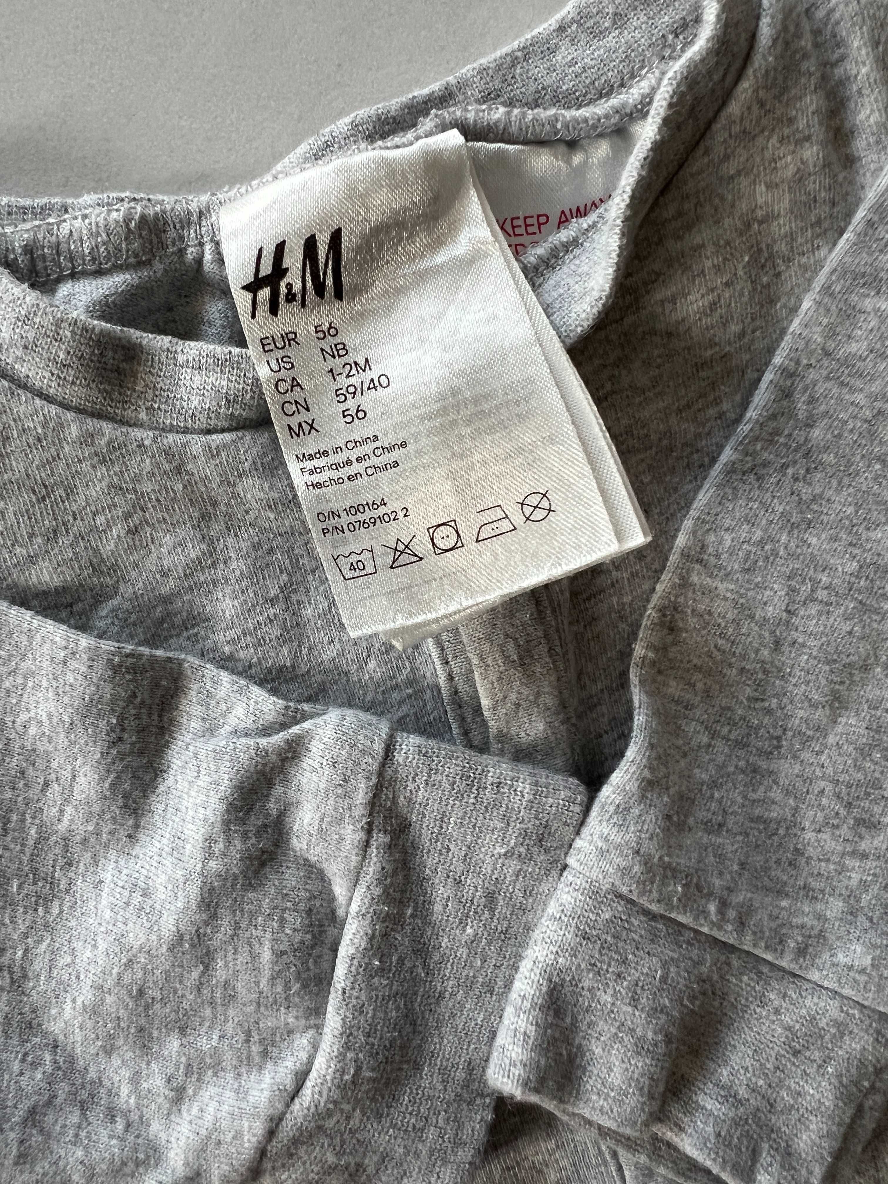 2 pak śpiochy pajac niemowlęcy H&M 5.10.15 rozmiar 56/62