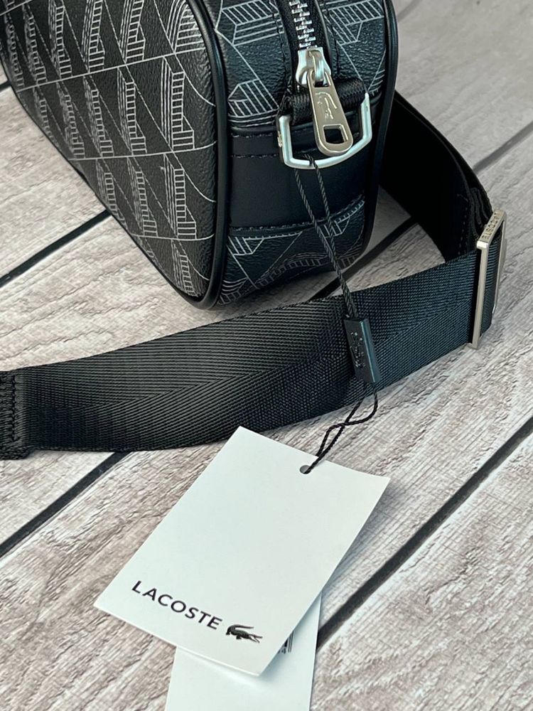 Torba na ramię Lacoste męska czarna – nowa z metką, elegancka