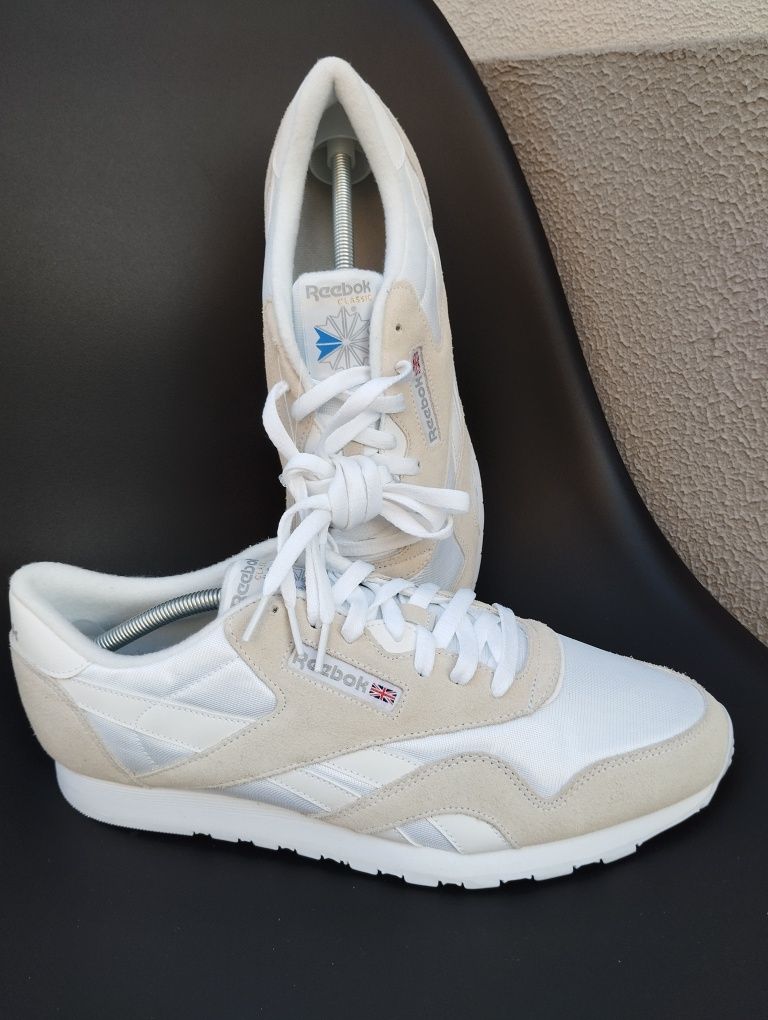 Чоловічі кросівки Reebok Classic Neylon White 46-47 оригінал