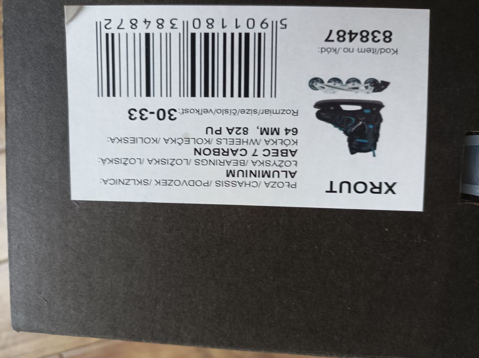 Łyżworolki rozmiar 30-33 3 wymienne płozy hokejowe+figurowe+ rolki