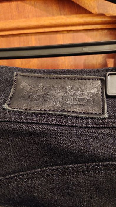 Calças de ganga preta