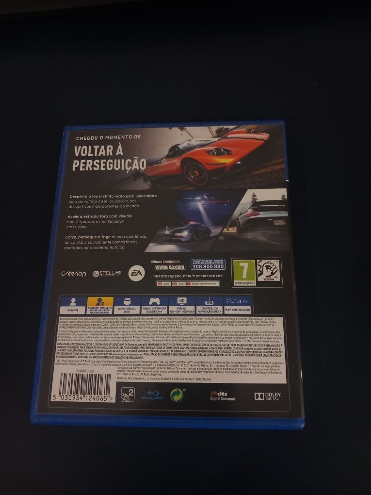 Jogo Need For Speed Hot Pursuit Remastered Ps4