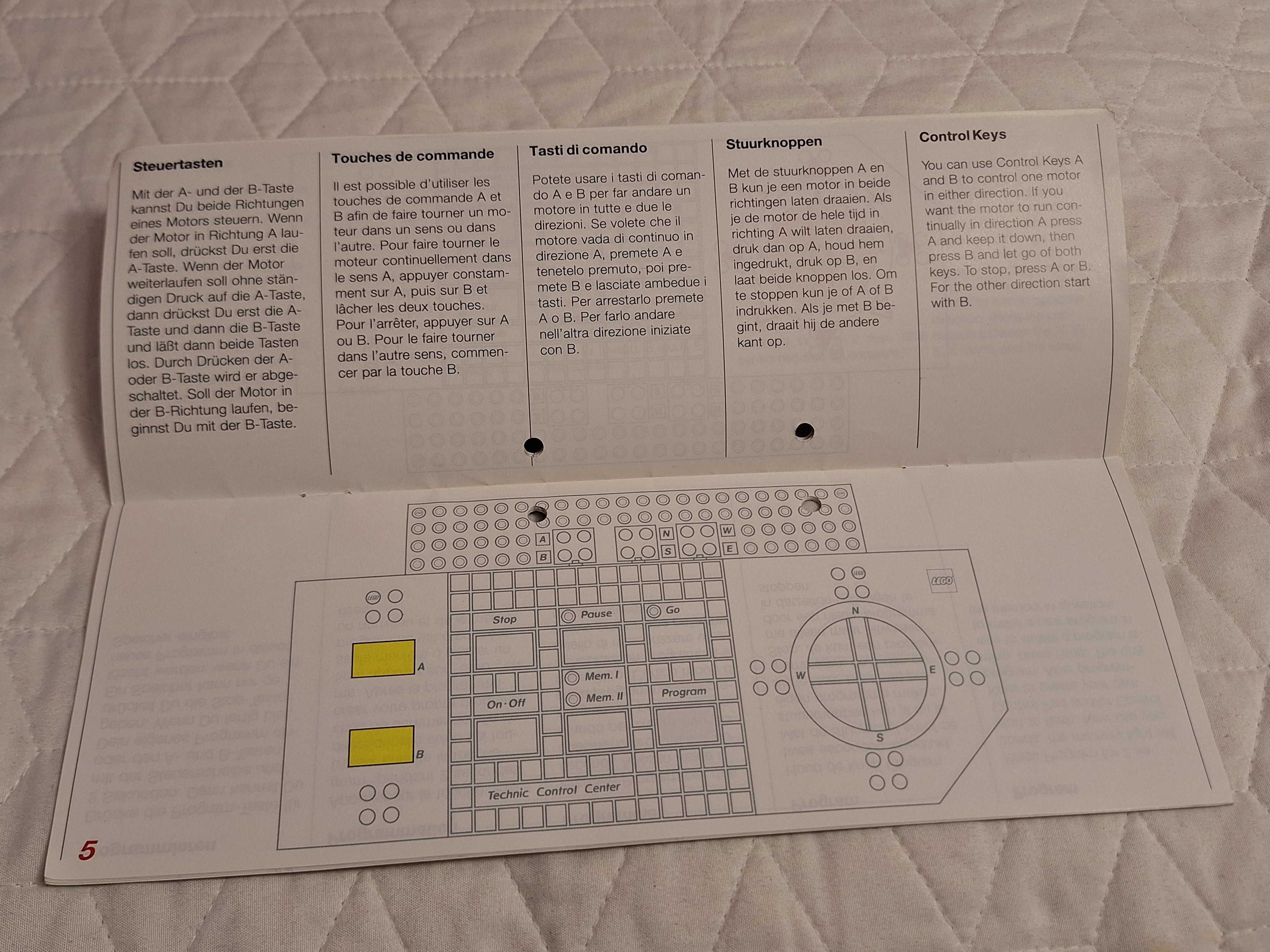 LEGO 117282 User Guide for Technic Control Center 8094 unikat (R)