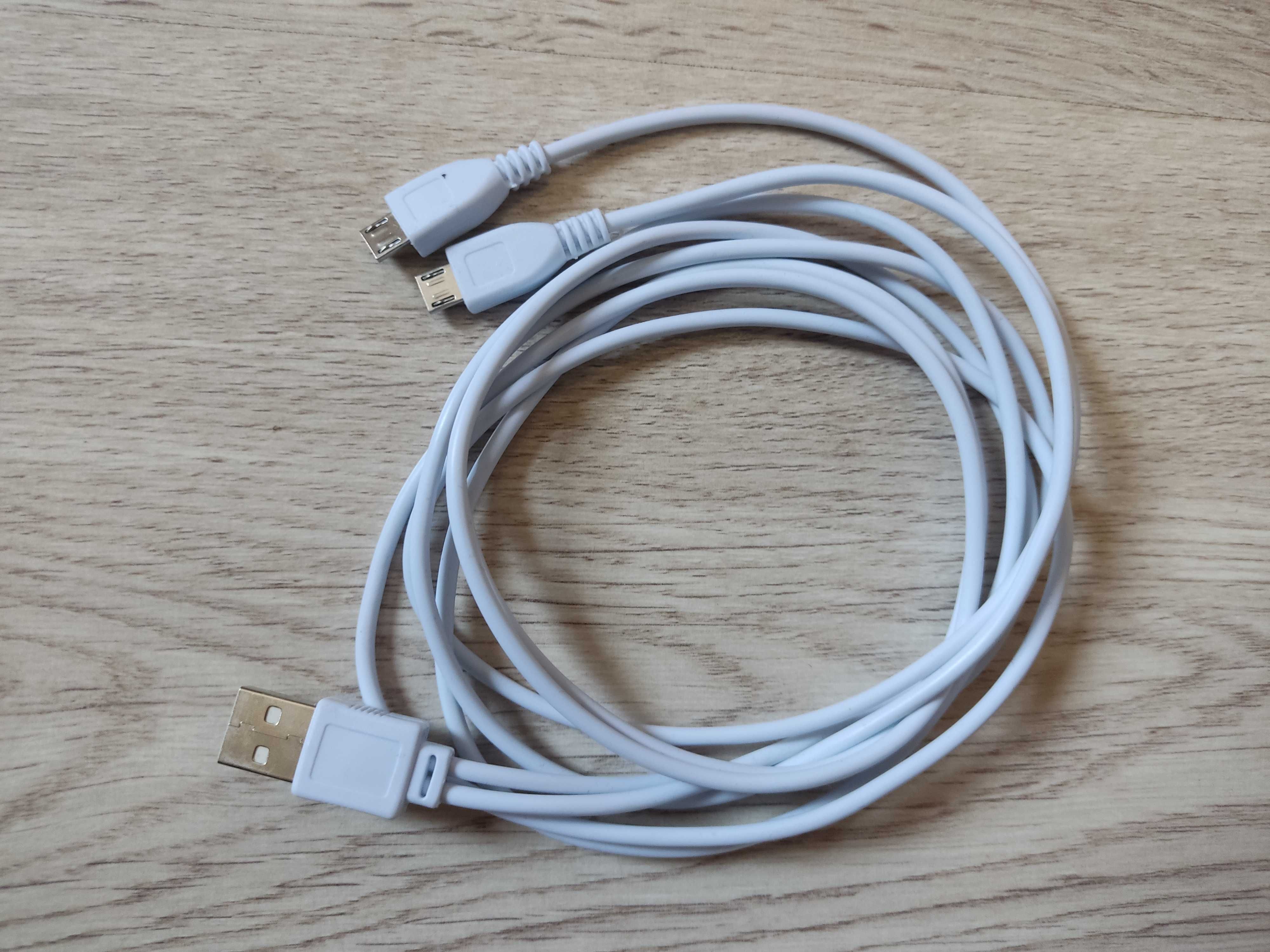 Kabel 2x microUSB Podwójny 120 cm