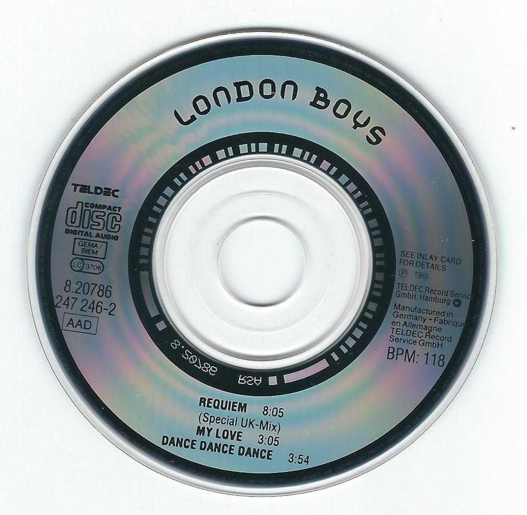 Maxi CD (3'') London Boys - Requiem (1988) (TELDEC)