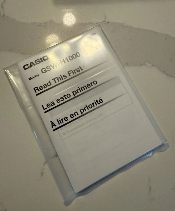 Casio G-Shock GSW-H1000 — умные часы Wear OS, как новые, оригинал