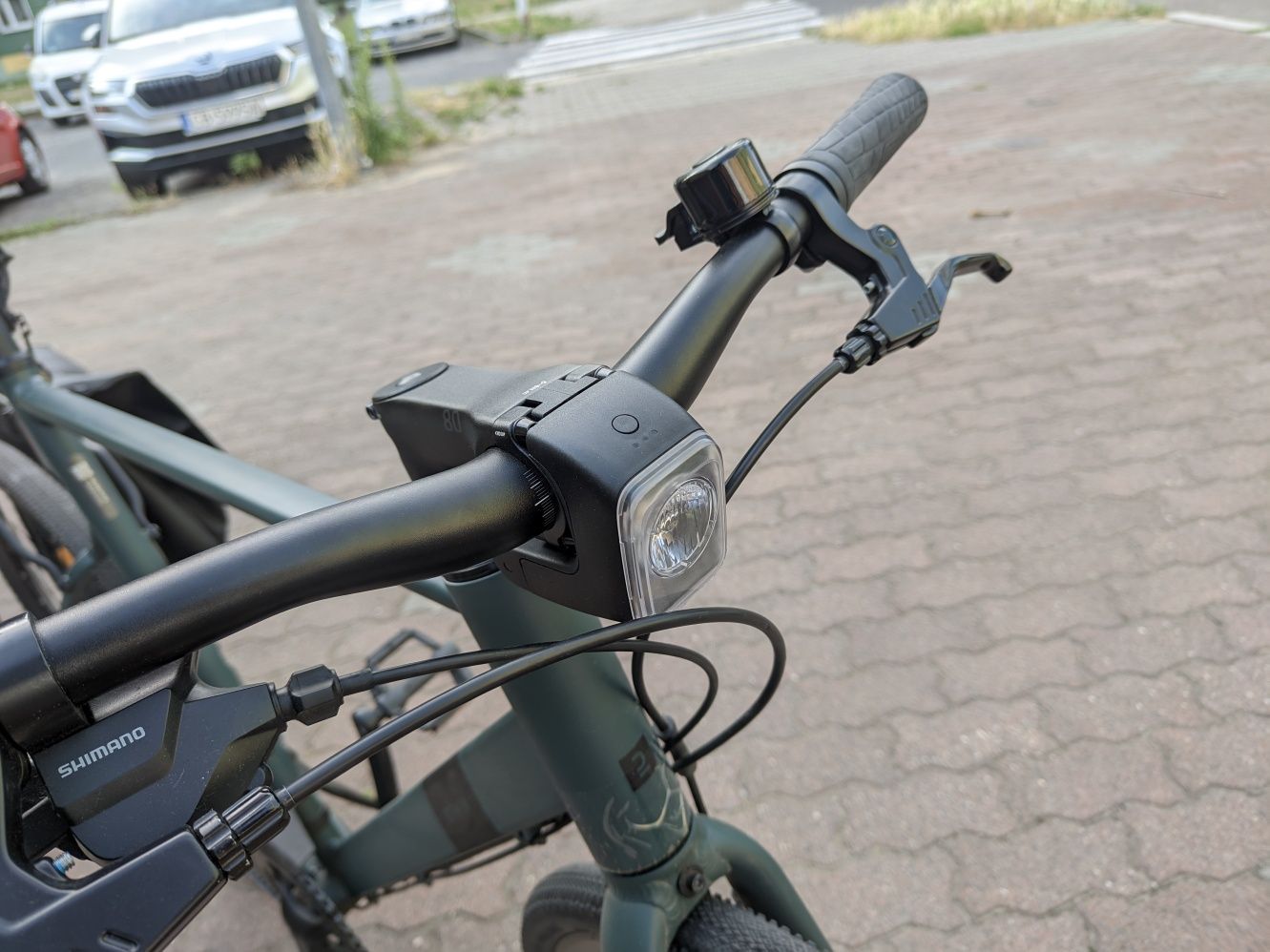 Mostek rowerowy zintegrowany z Lampką LED