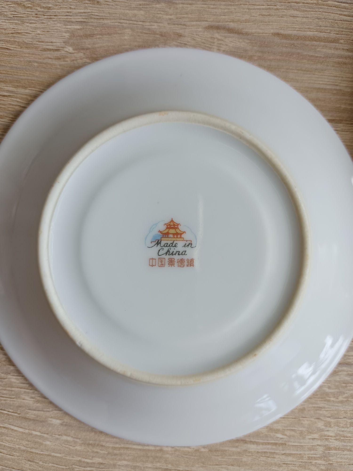 Spodki talerzyki porcelana chińska