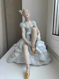 Фарфоровая статуэтка «Балерина в пуантах» 23 см винтаж