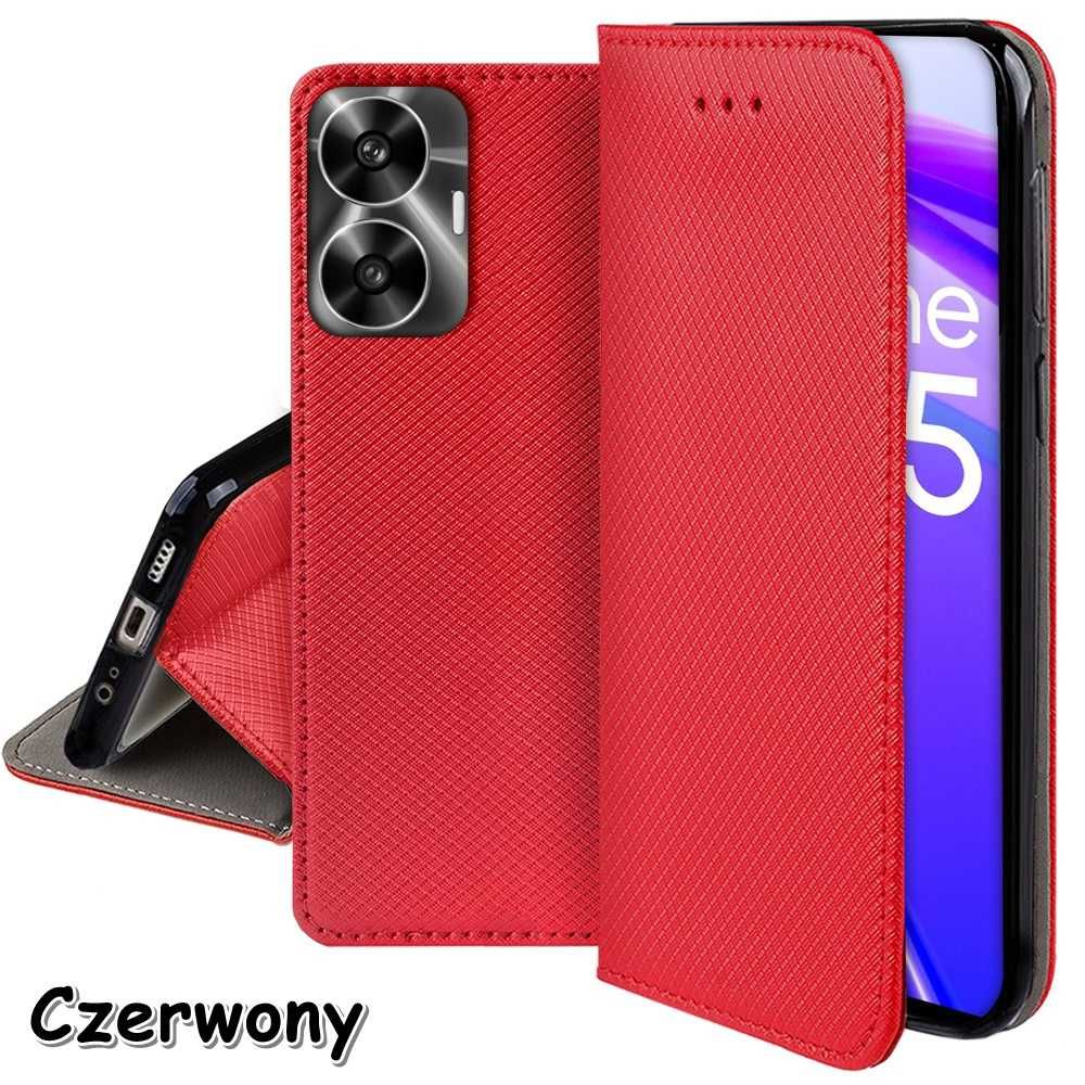 Etui Smart Magnet do Realme C55 + Szkło Hartowane