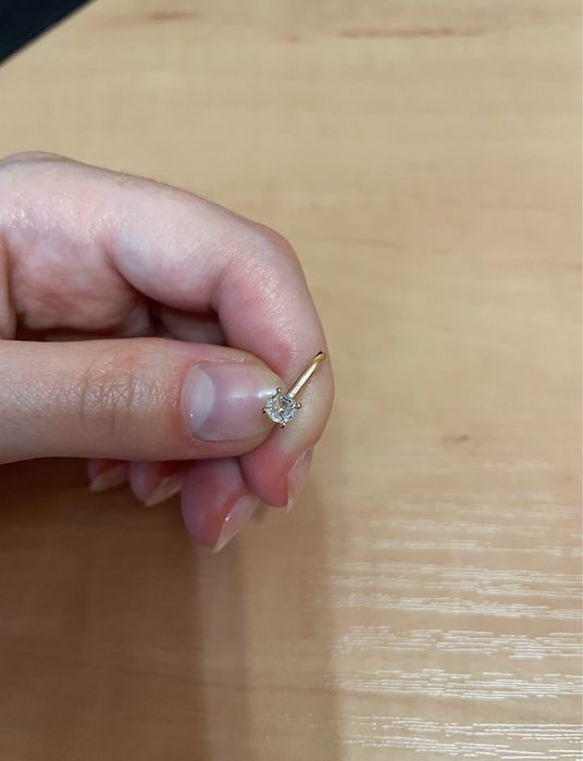 Нова кліпса сережка в ніс пірсинг клипса сережка в нос пирсинг обманка