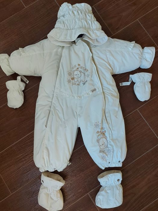 Дитячий зимовий комбінезон 74 80 см на дівчинку