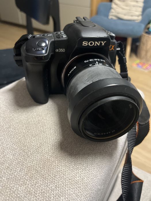Uszkodzony Sprzedam lustrzanka sony alpha 350