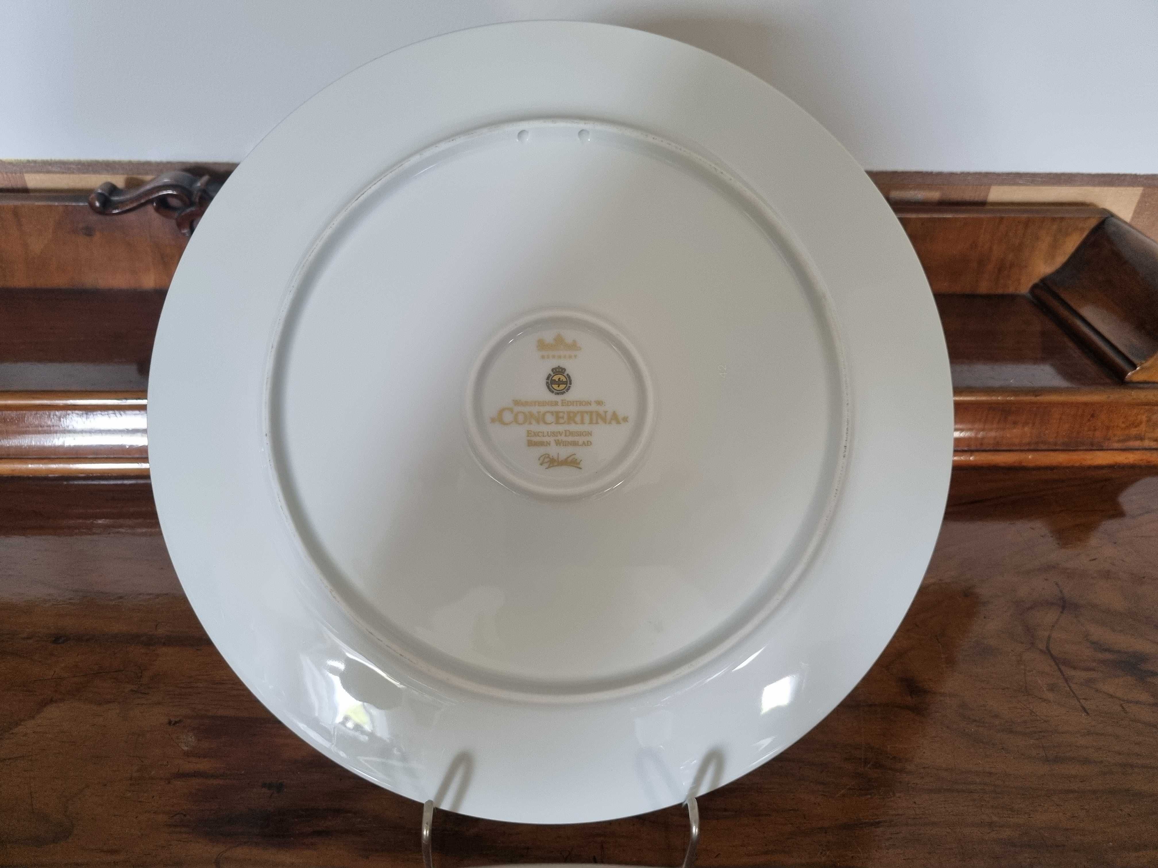 Duży Kolekcjonerski Talerz Rosenthal W. Bjorn Warsteiner Concertina