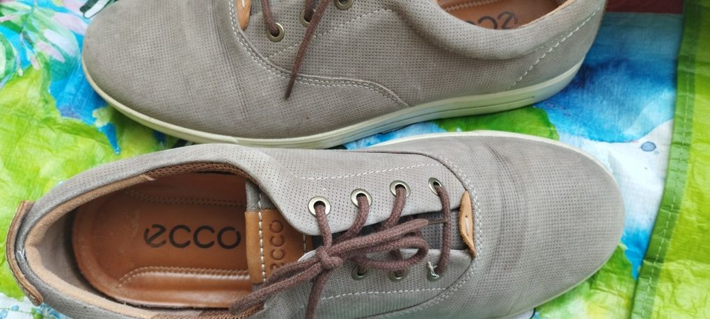 Ecco43,Bata44 фїрмени туфлі,сїри,черни