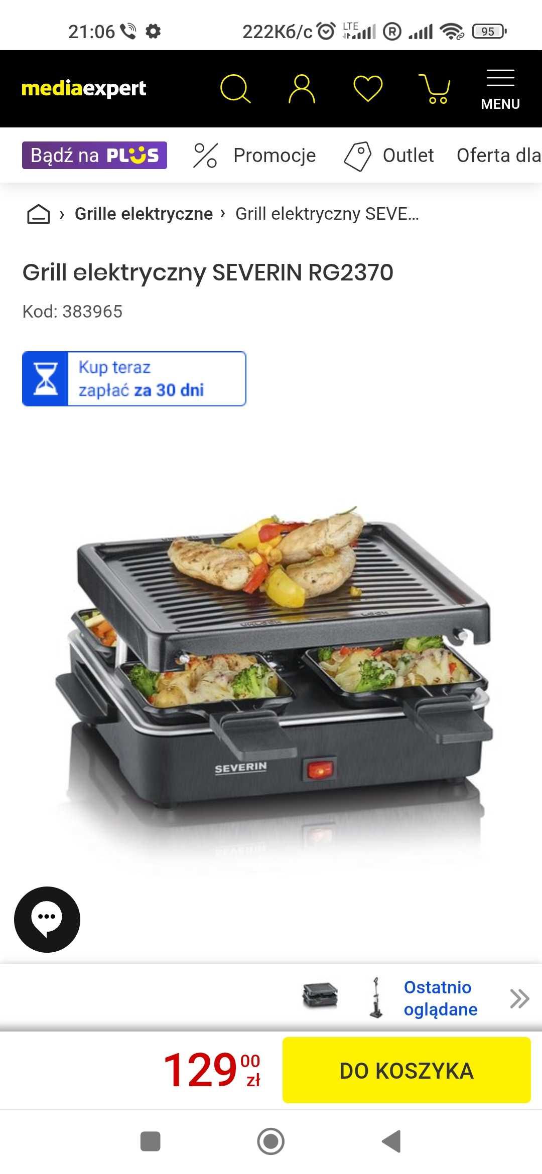 grill elektryczny Severin