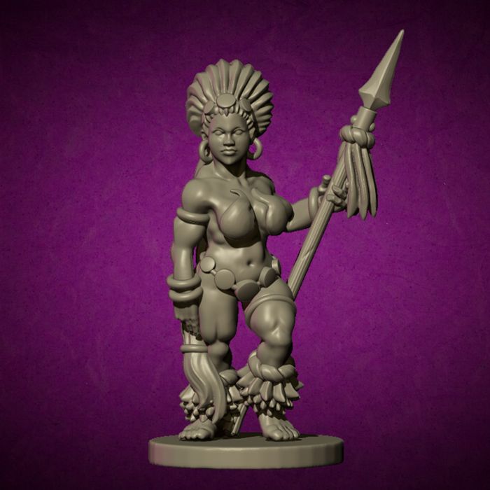 Amazonian Woman - MOMminiatures - Behelit Print