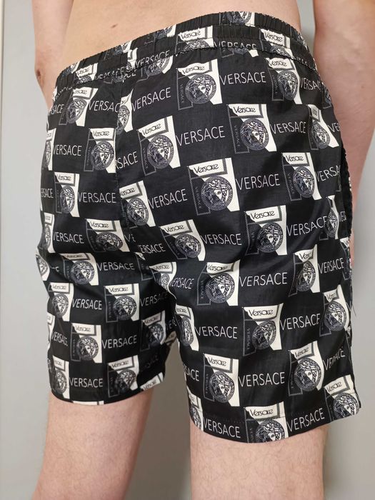 Пляжные мужские шорты плавки плавательные черные чоловічі пляжні шорти