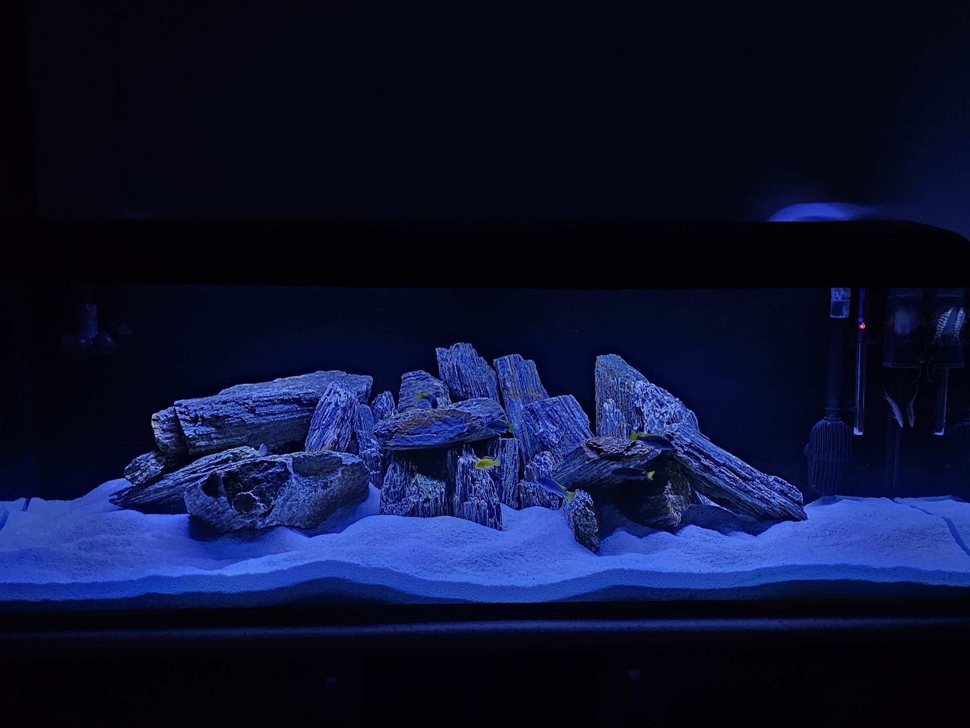 Akwarium 375L, filtr I prefiltry, komoda