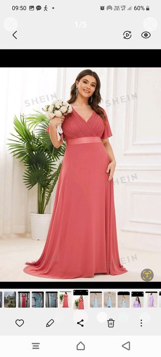 !Piękna suknia na wesele xl/xxl Malinowa