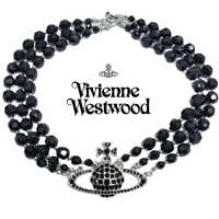 Ожерелье-чокер Vivienne Westwood BLACK Вивьен Сатурн колье