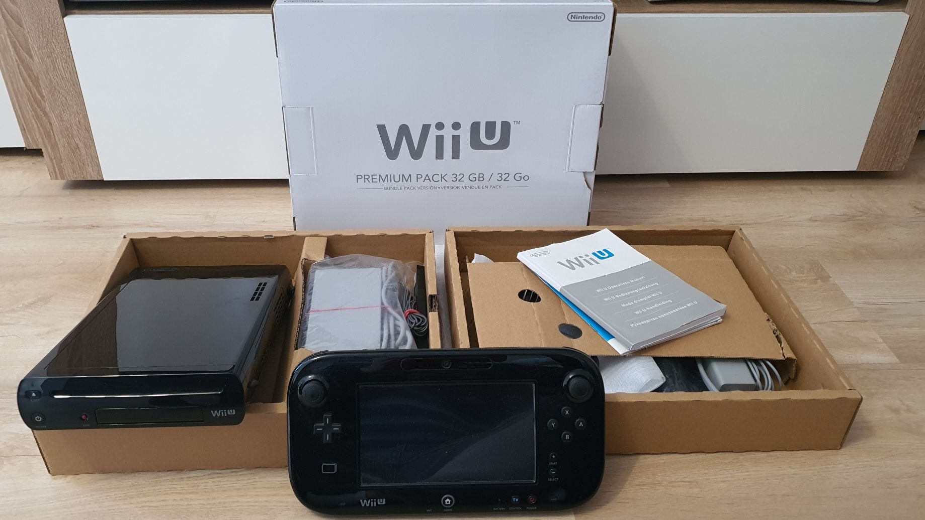 Nintendo WiiU w Pudełku + 2 gry + Gwarancja CEX CZYTAJ Opis!