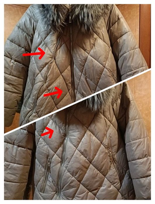 Куртка Пуховик з чорнобуркою