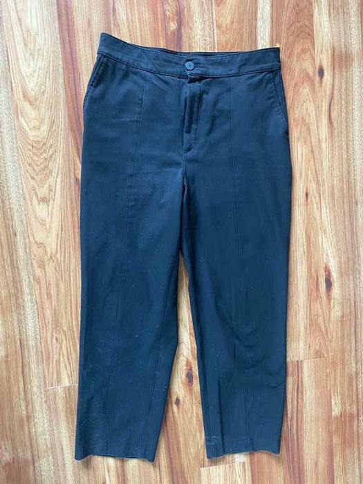 Massimo dutti 42 czarne proste spodnie przeszycia jakosc