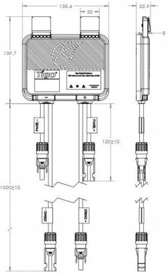 Optymalizator mocy Tigo TS-4-A-O do 700W