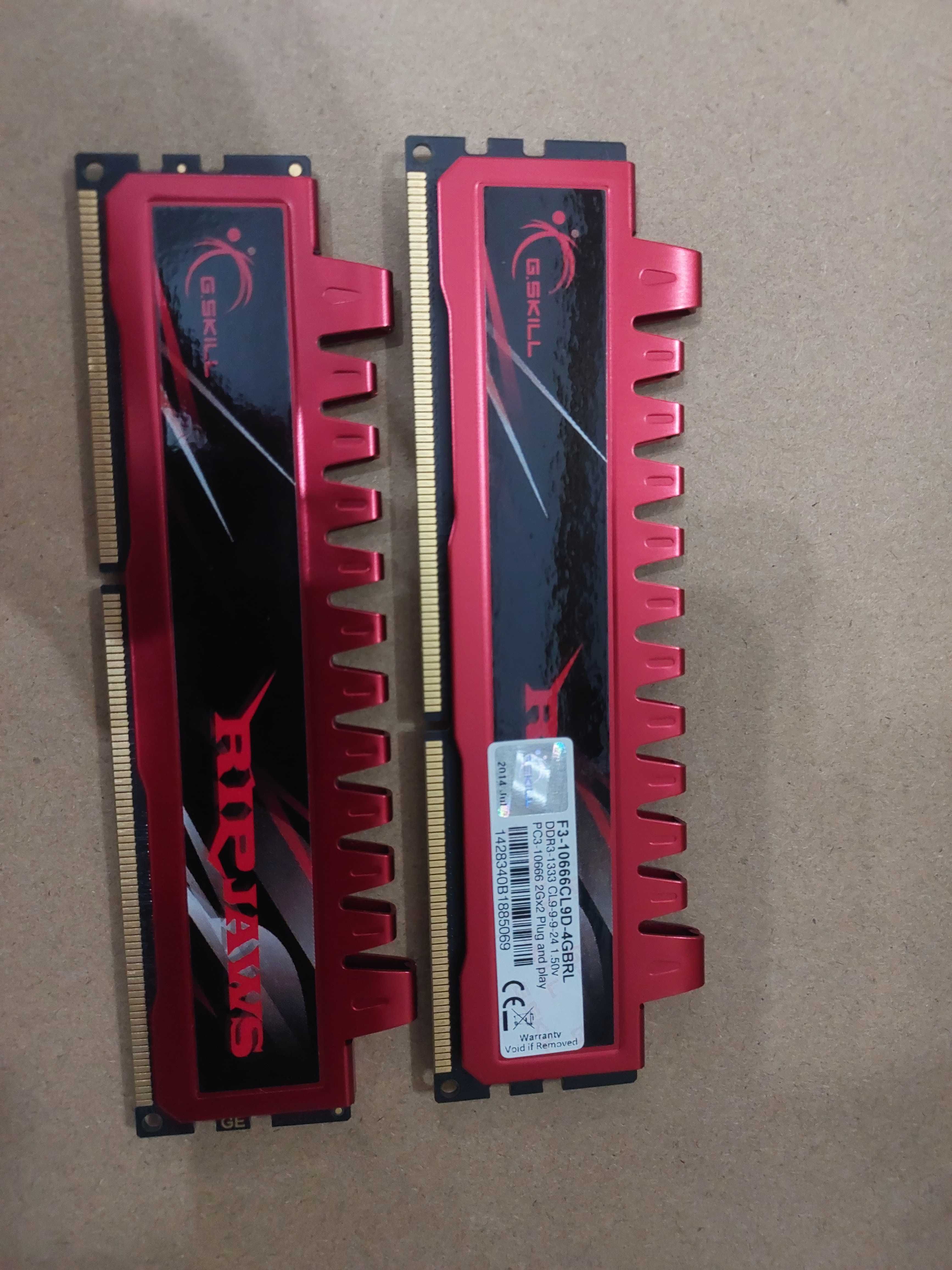 Memória RAM G.SKILL Ripjaws 4GB(2x2GB) DDR3 - 1333MHz