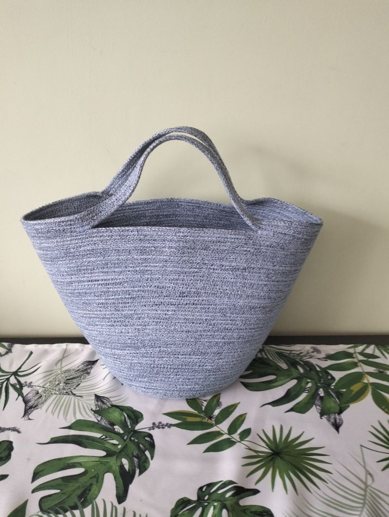 Torebka damska koszyk kosz ze sznurka handmade